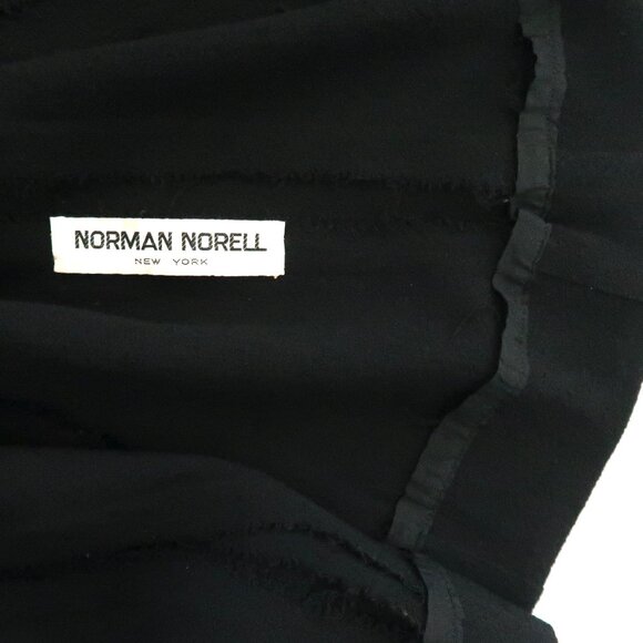 vtg 60s NORMAN NORELL gored panel flared midi skirt XXS wool crepe - Picture 6 of 8